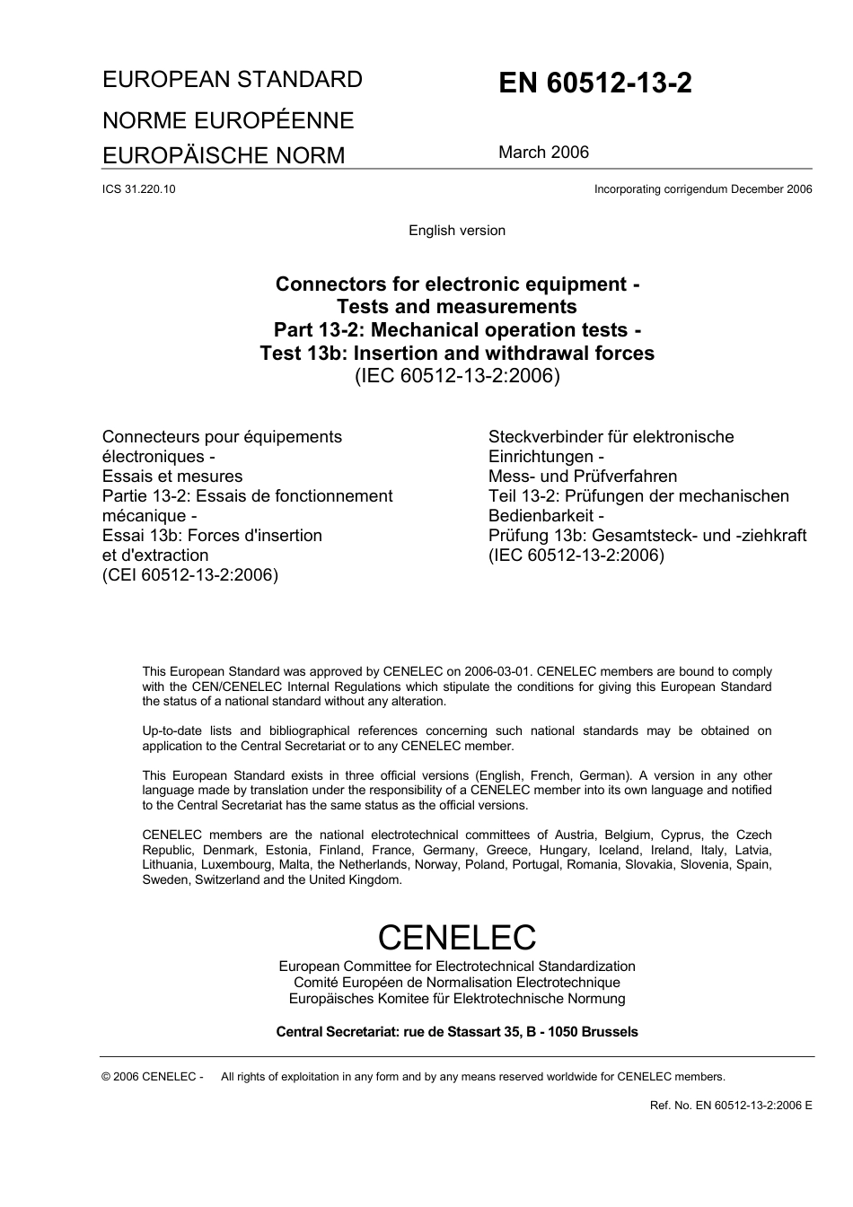 BS EN 60512-13-2-2006.pdf_第3页