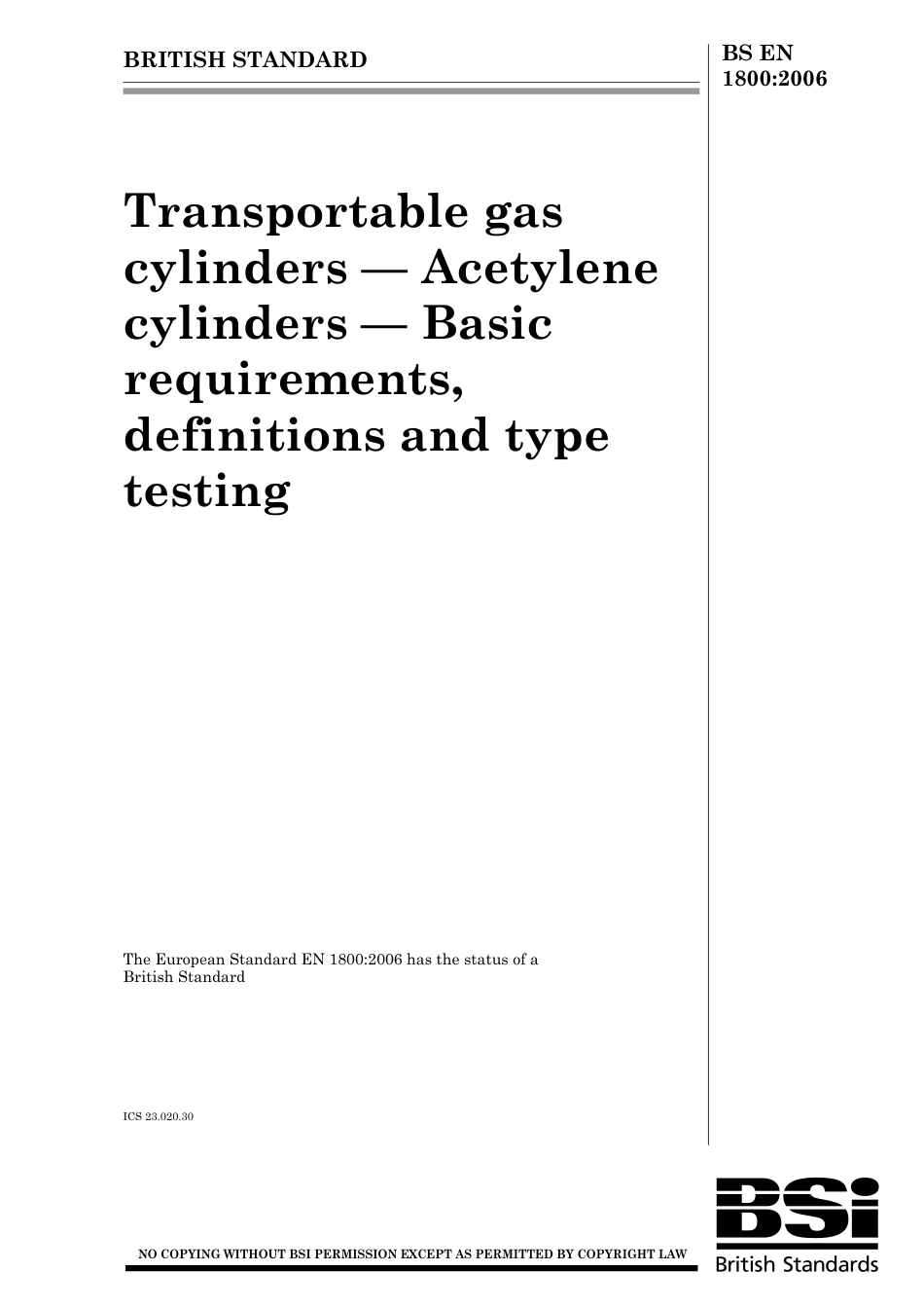 BS EN 01800-2006 (2007).pdf_第1页