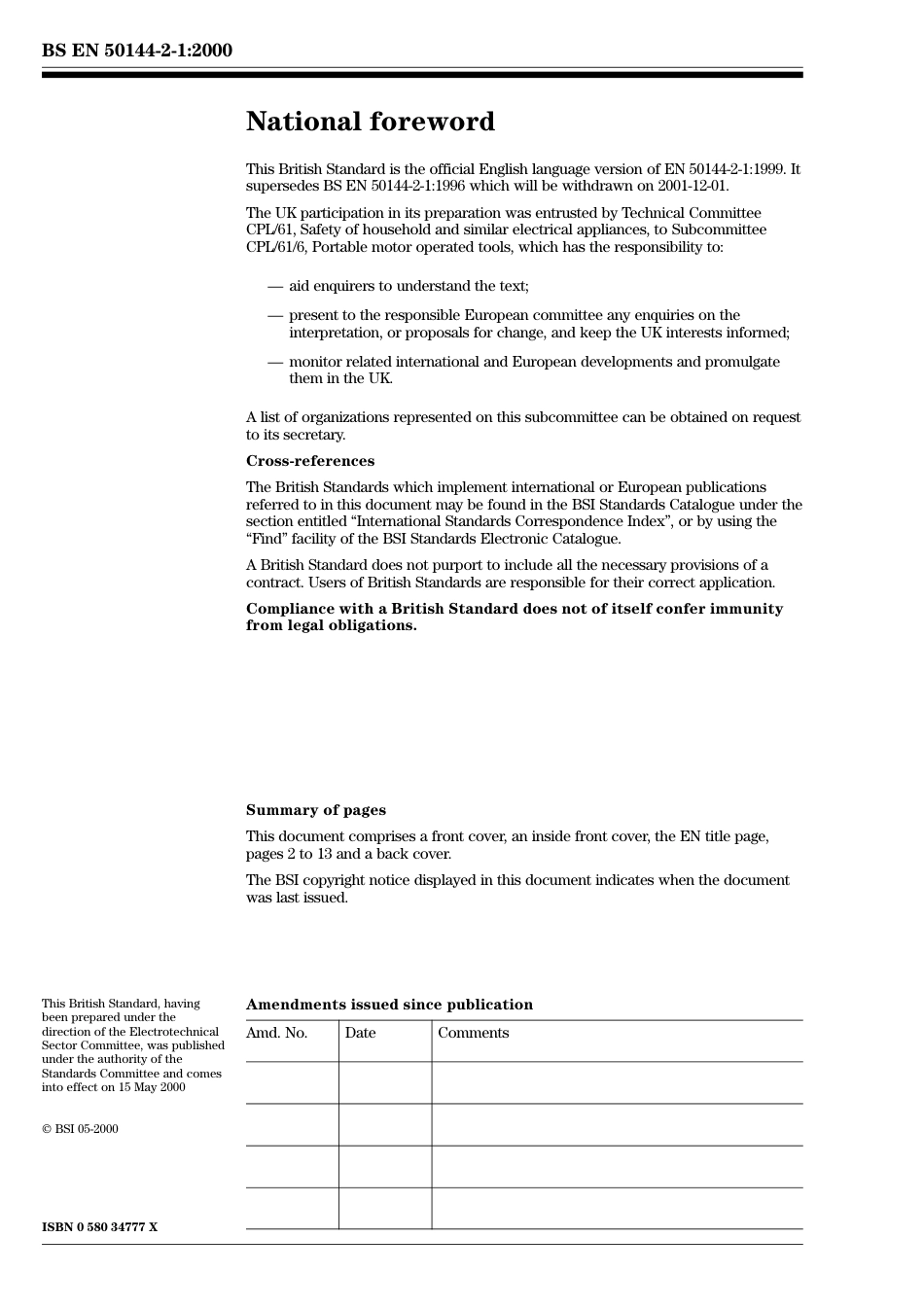 BS EN 50144-2-1-2000.pdf_第2页