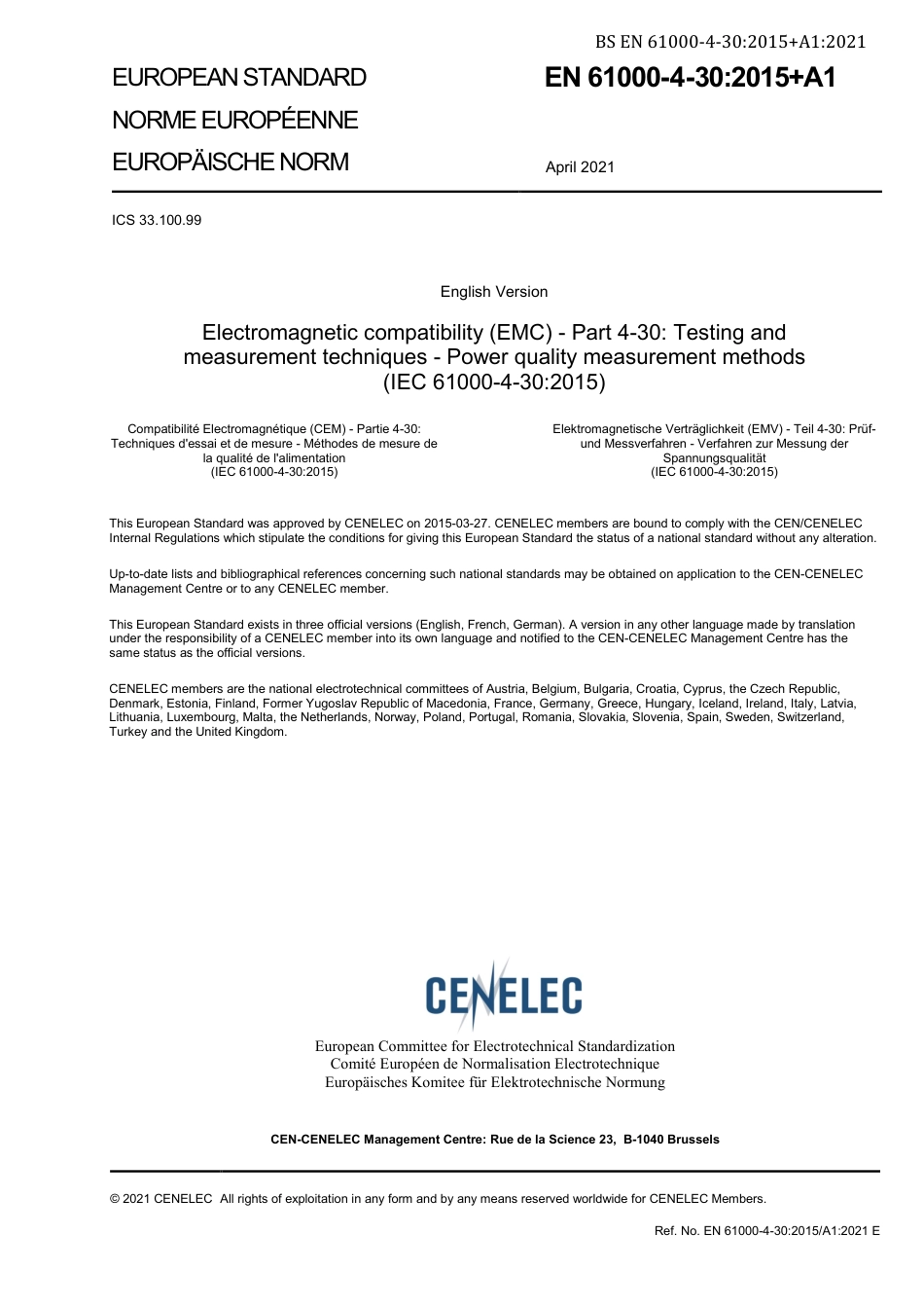 BS EN 61000-4-30-2015 + A1-2021.pdf_第3页