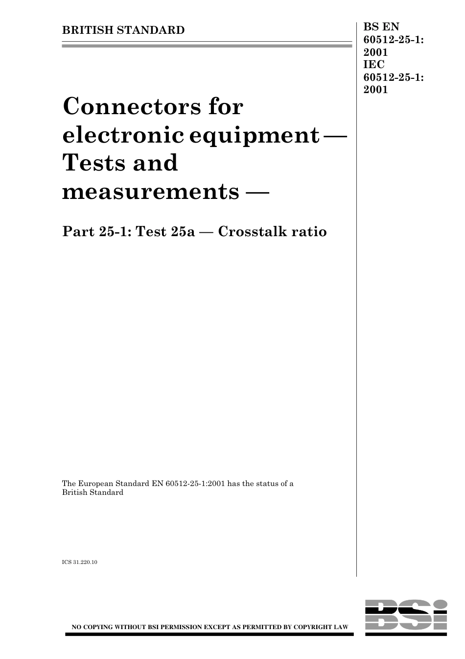 BS EN 60512-25-1-2001.pdf_第1页