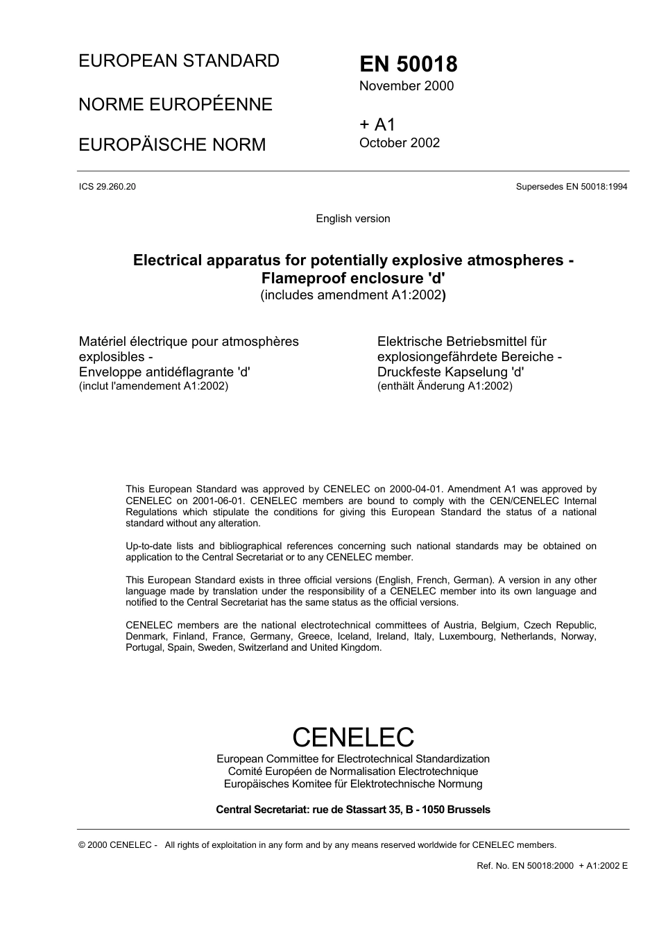 BS EN 50018-2000 (2006).pdf_第3页