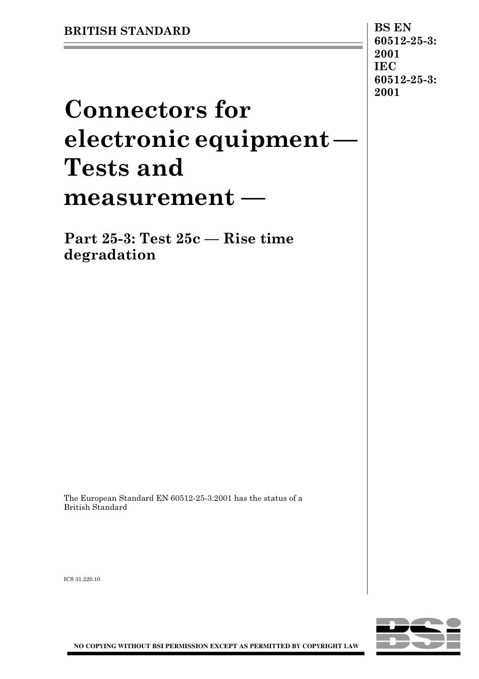 BS EN 60512-25-3-2001.pdf_第1页