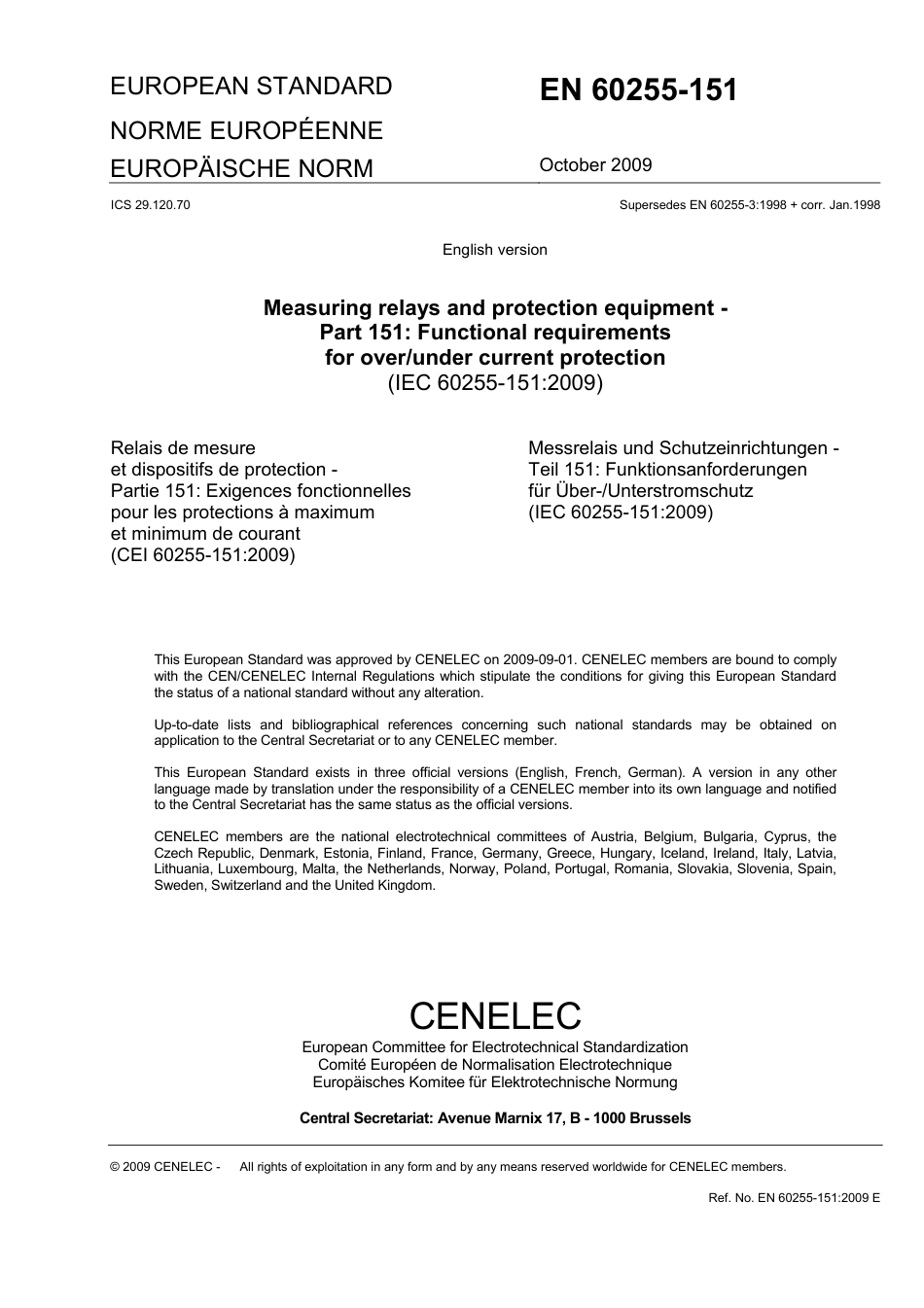 BS EN 60255-151-2009.pdf_第3页