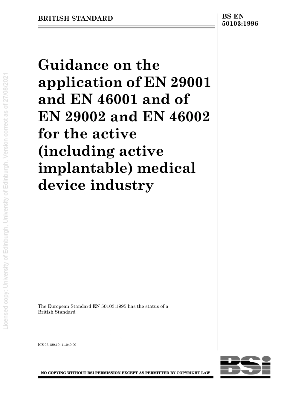 BS EN 50103-1996 (2000).pdf_第1页