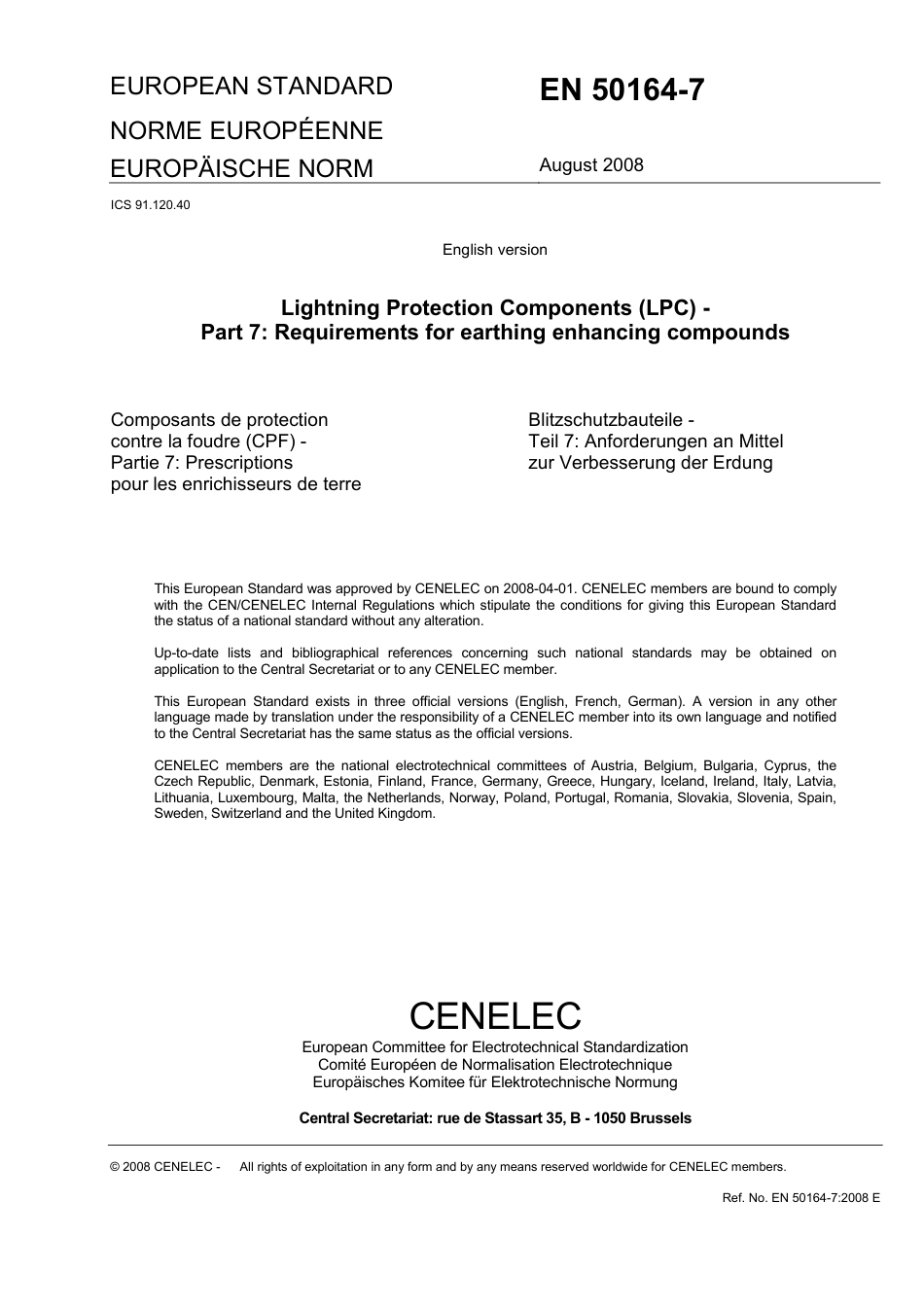 BS EN 50164-7-2008.pdf_第3页