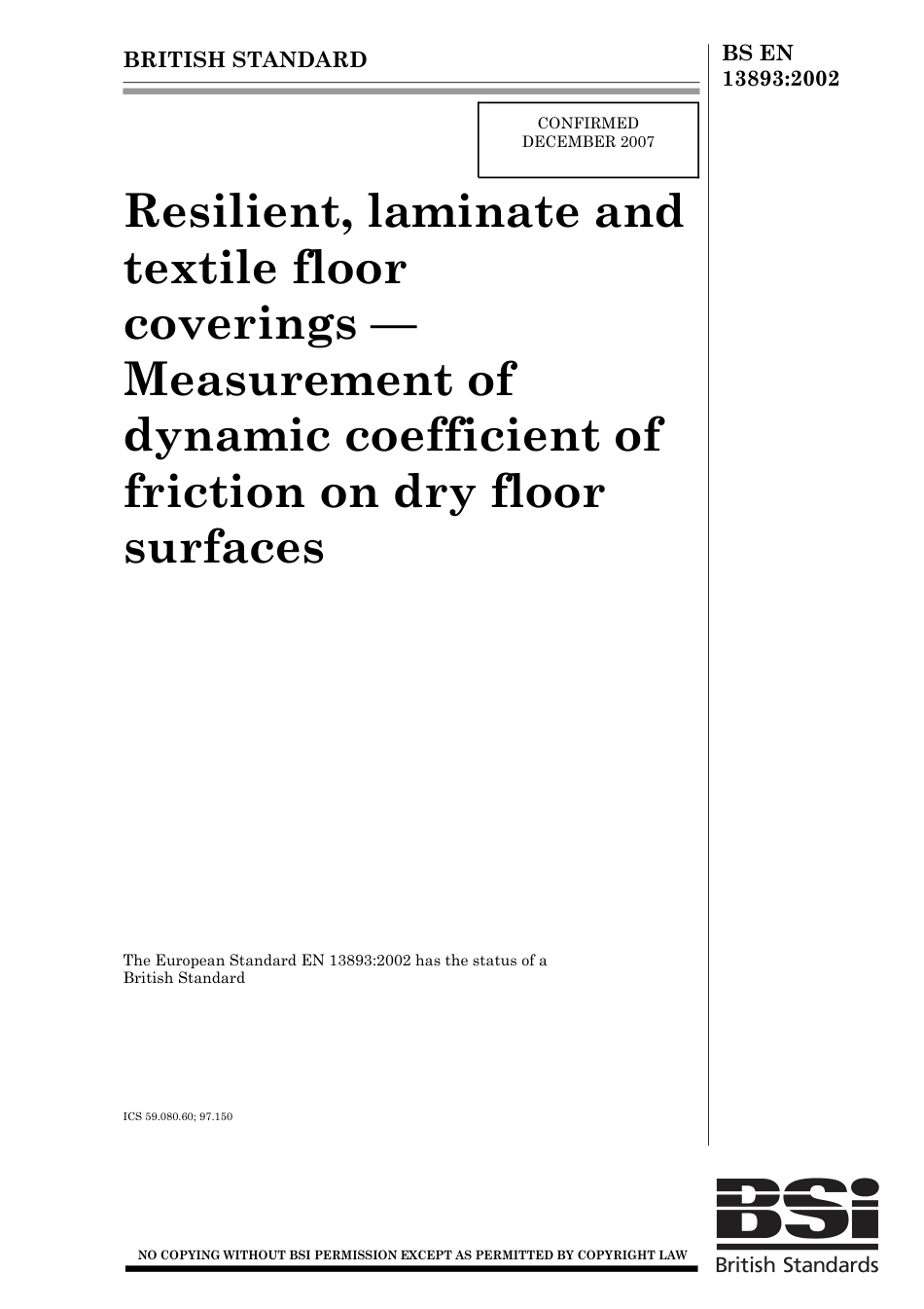 BS EN 13893-2002 (2007).pdf_第1页