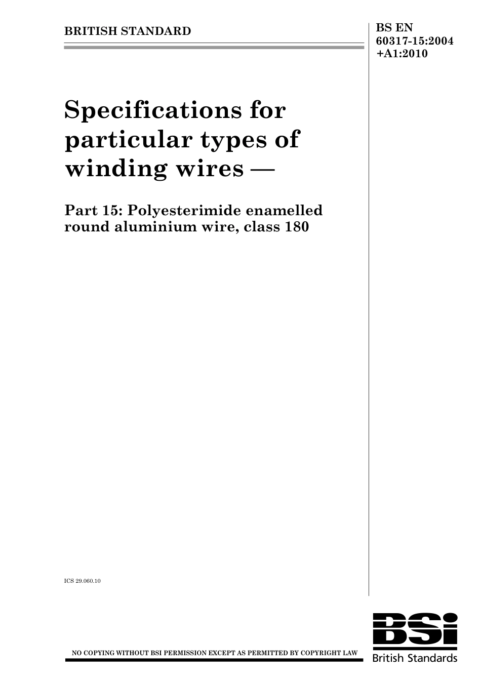 BS EN 60317-15-2004 + A1-2010.pdf_第1页