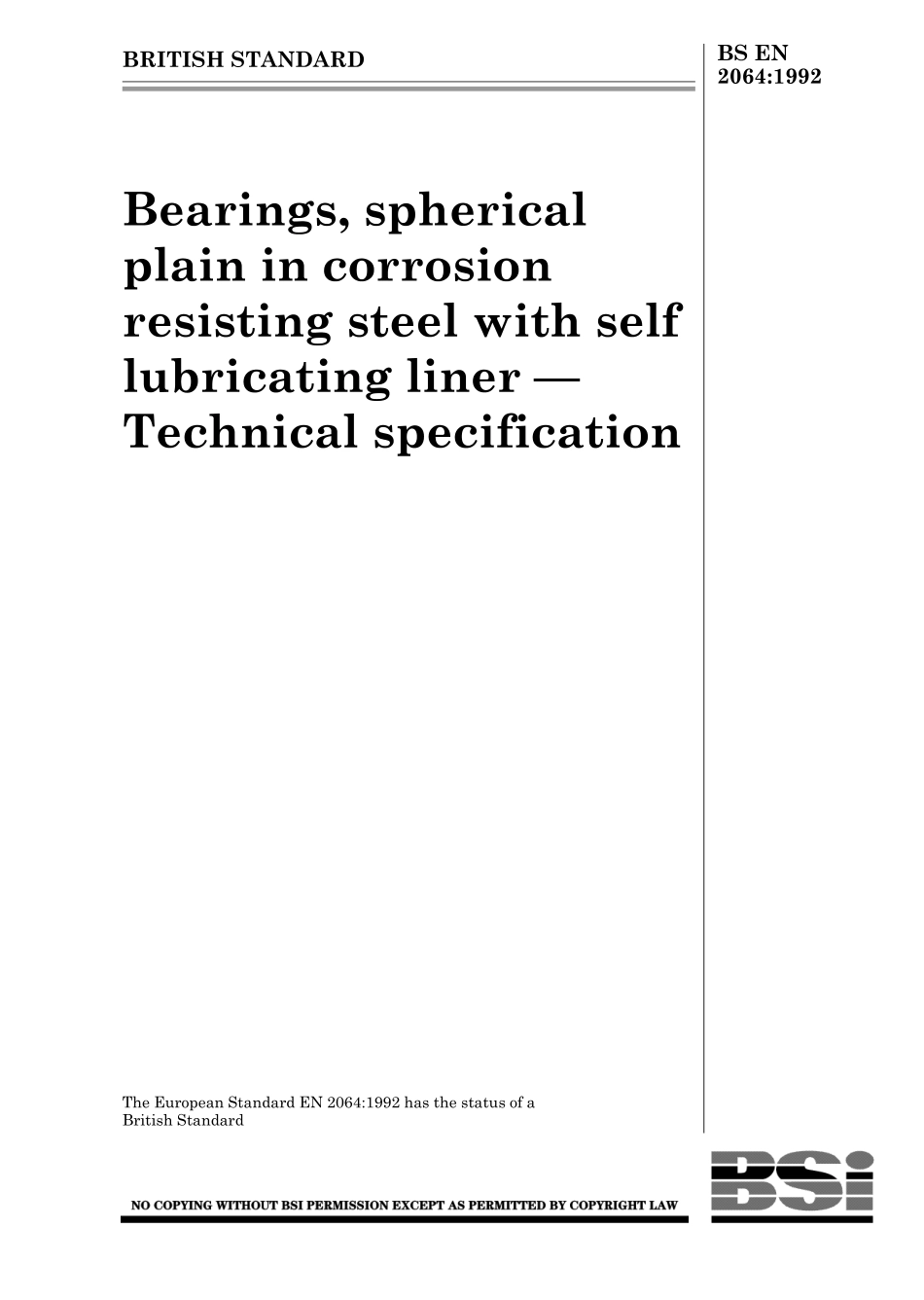 BS EN 02064-1992 (2000).pdf_第1页