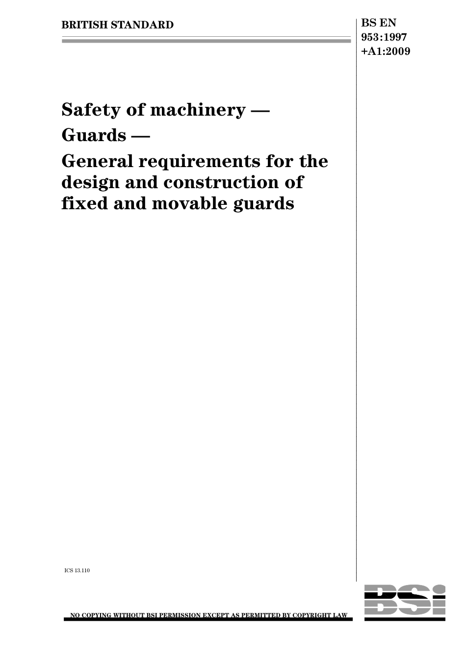 BS EN 00953-1997 + A1-2009.pdf_第1页
