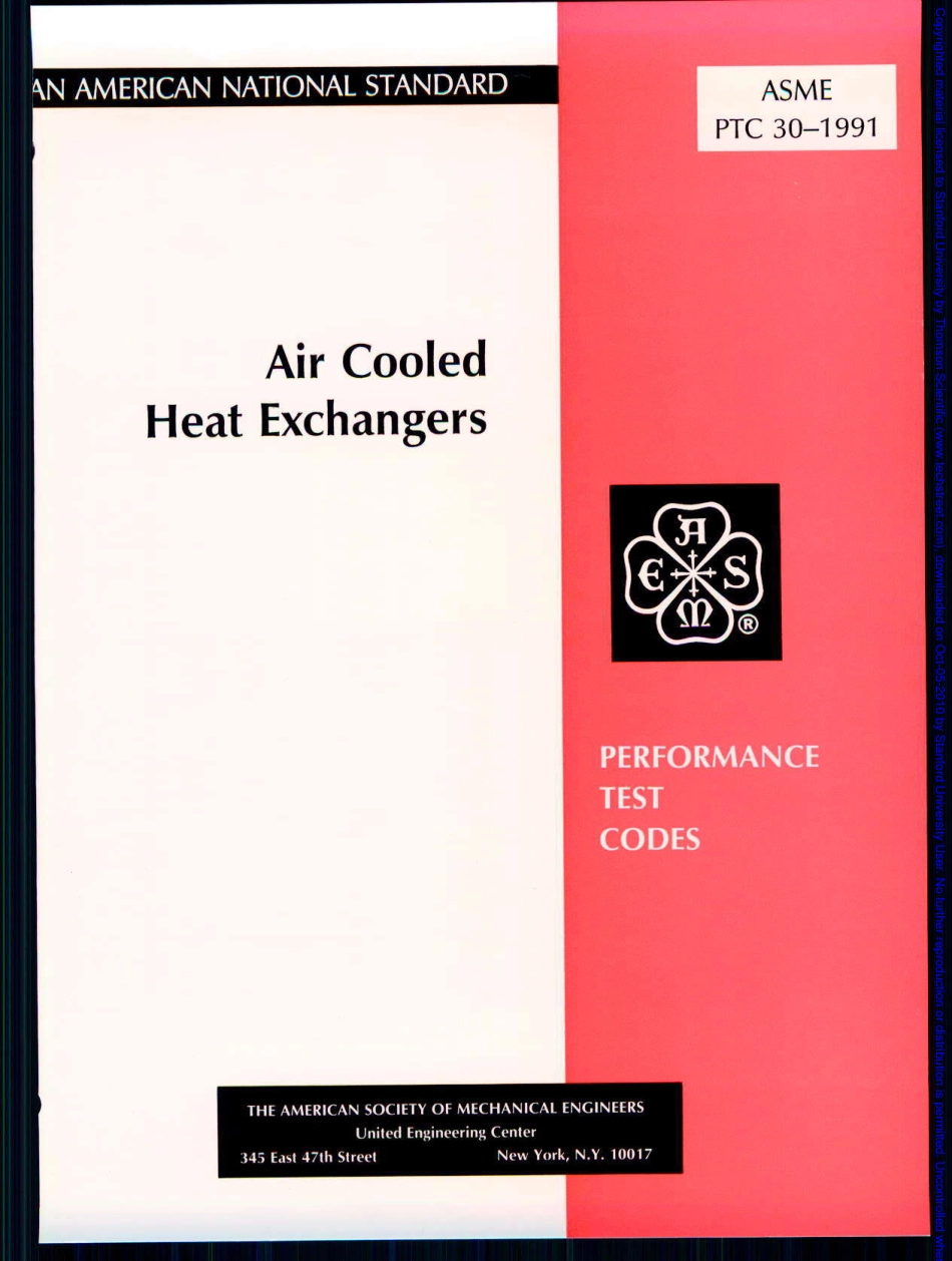 ASME PTC30_1991_Air Cooled Heat Exchangers.pdf_第1页