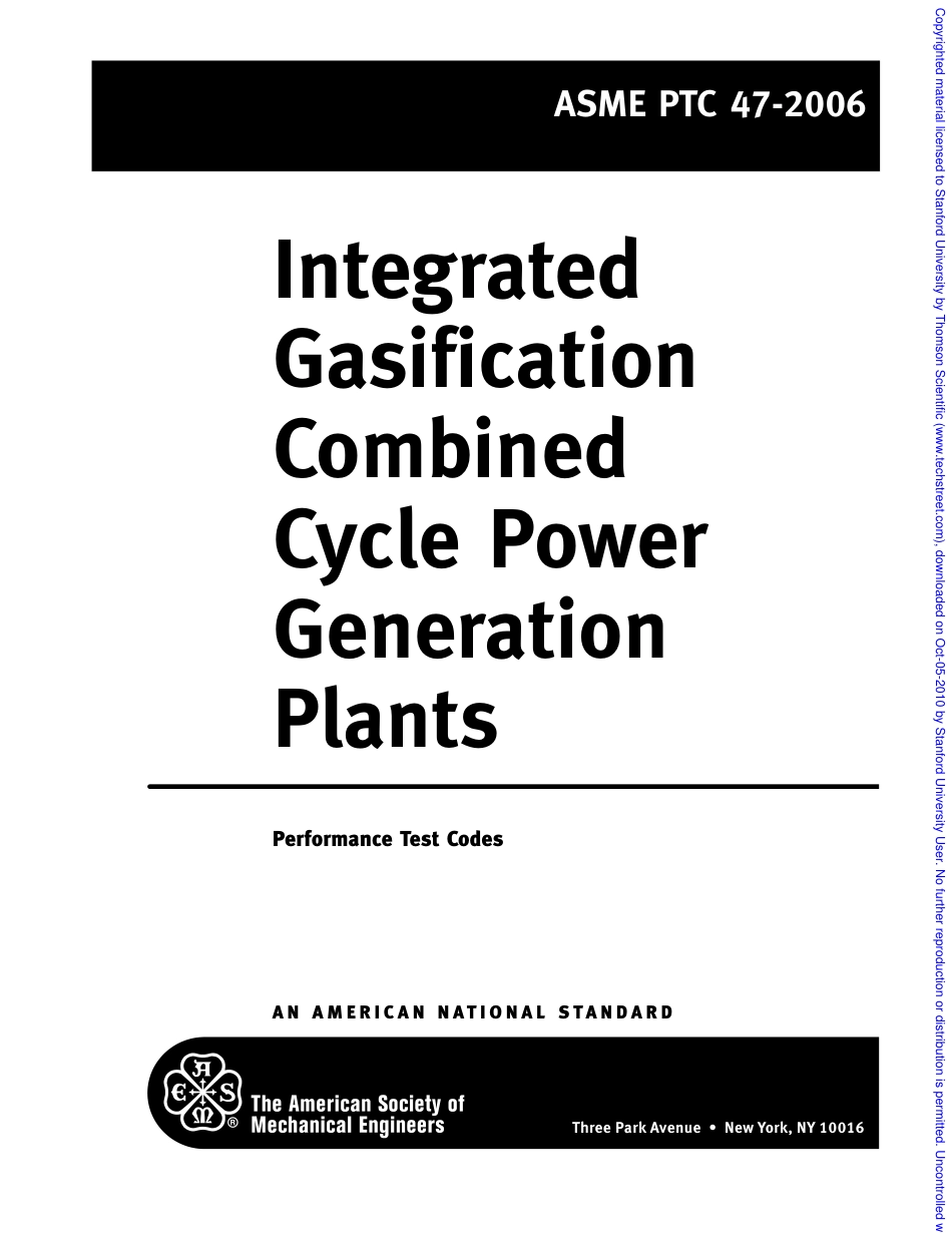 ASME PTC47_2006_Integrated Gasification Combined Cycle Power Generation Plants.pdf_第2页