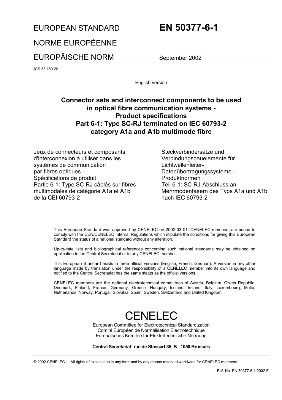 BS EN 50377-6-1-2002.pdf_第3页