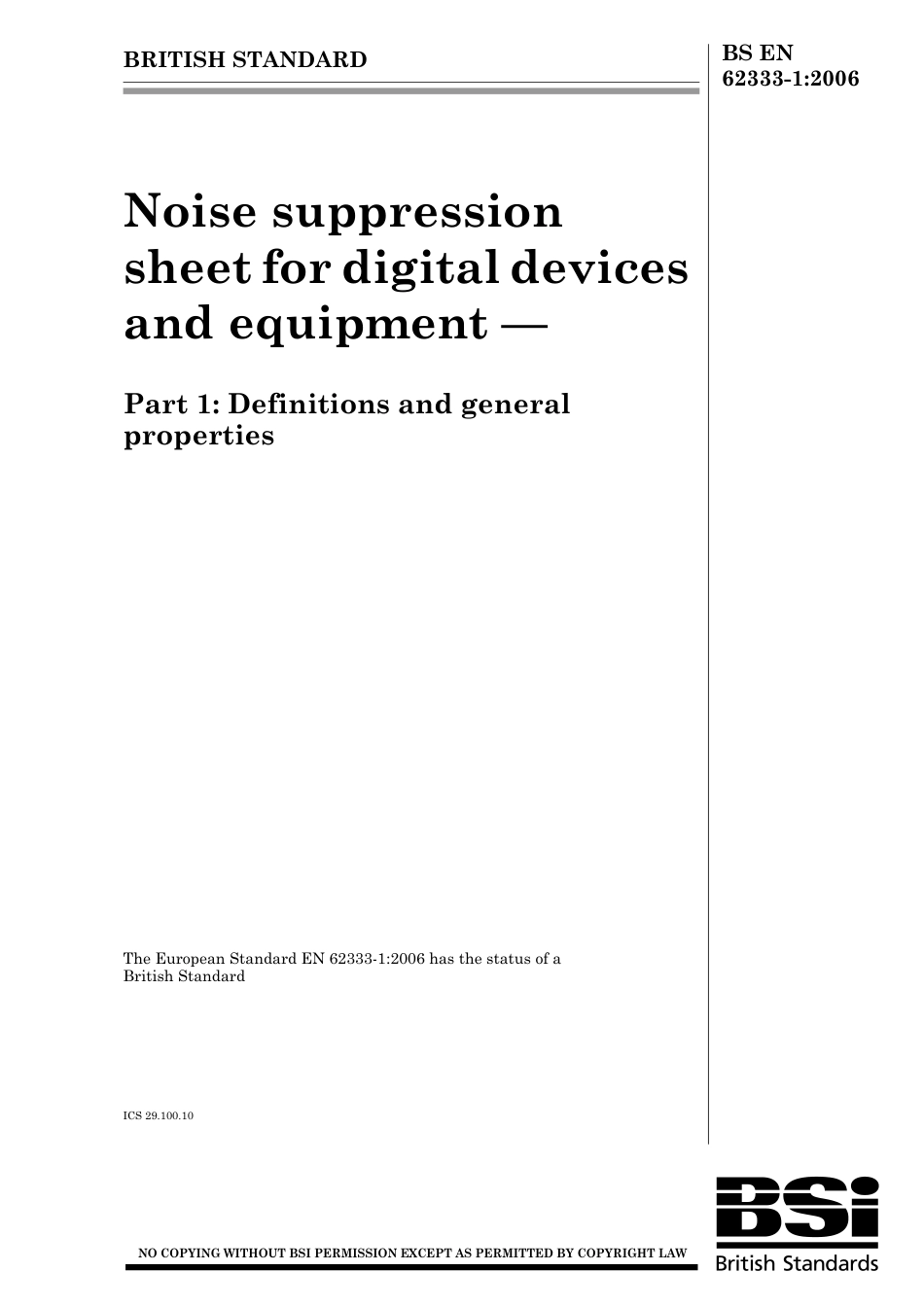 BS EN 62333-1-2006.pdf_第1页