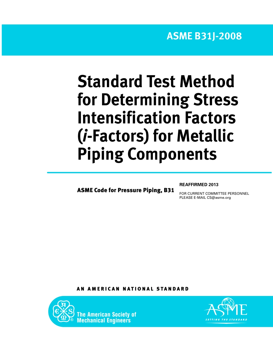 ASME B31J (2008 Reaffirmed 2013).pdf_第1页