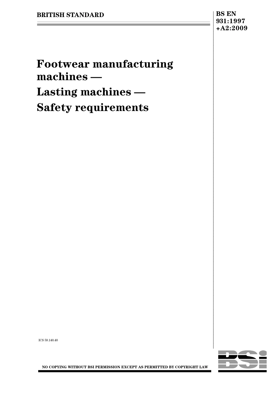 BS EN 00931-1997 + A2-2009.pdf_第1页