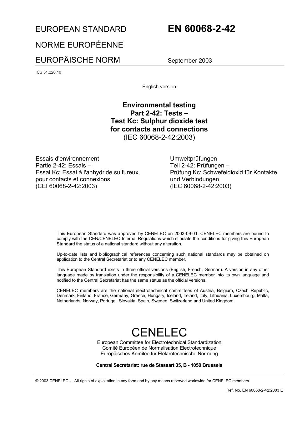 BS EN 60068-2-42-2003.pdf_第3页