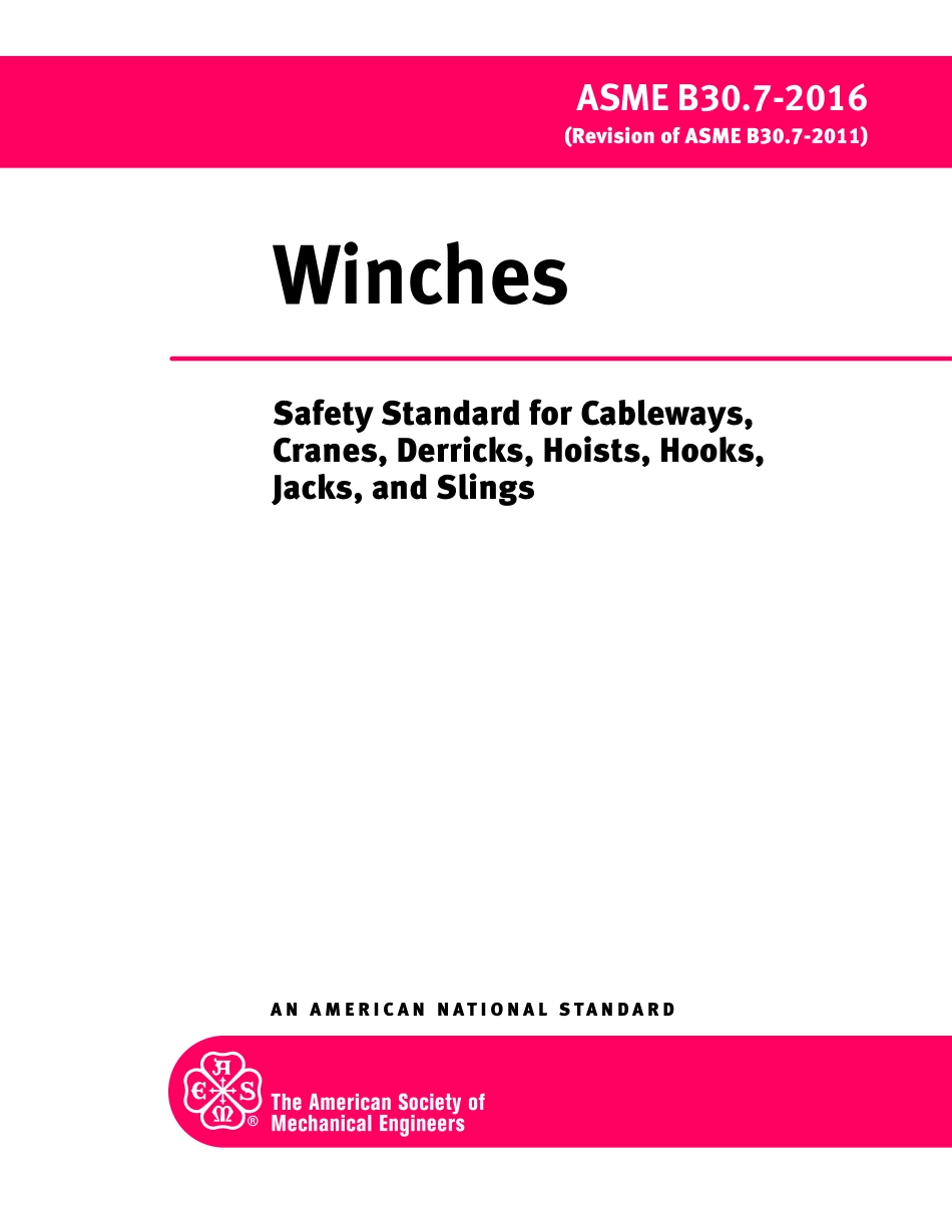 ASME B30.7 (2016).pdf_第1页