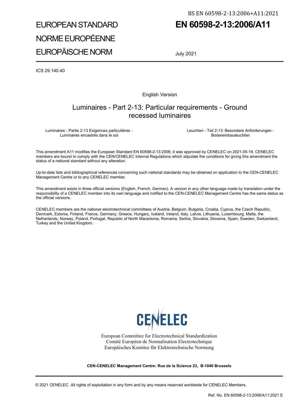 BS EN 60598-2-13-2006 + A11-2021.pdf_第3页