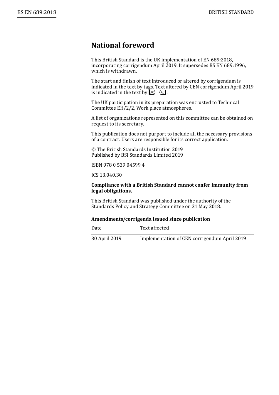 BS EN 00689-2018 (2019).pdf_第2页