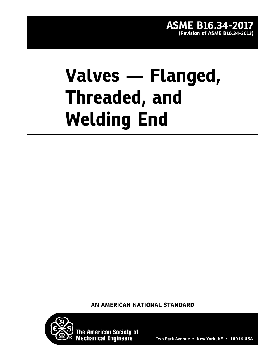 ASMEB16.34-2017Valves-Flanged,ThreadedandWeldingEnd.pdf_第2页