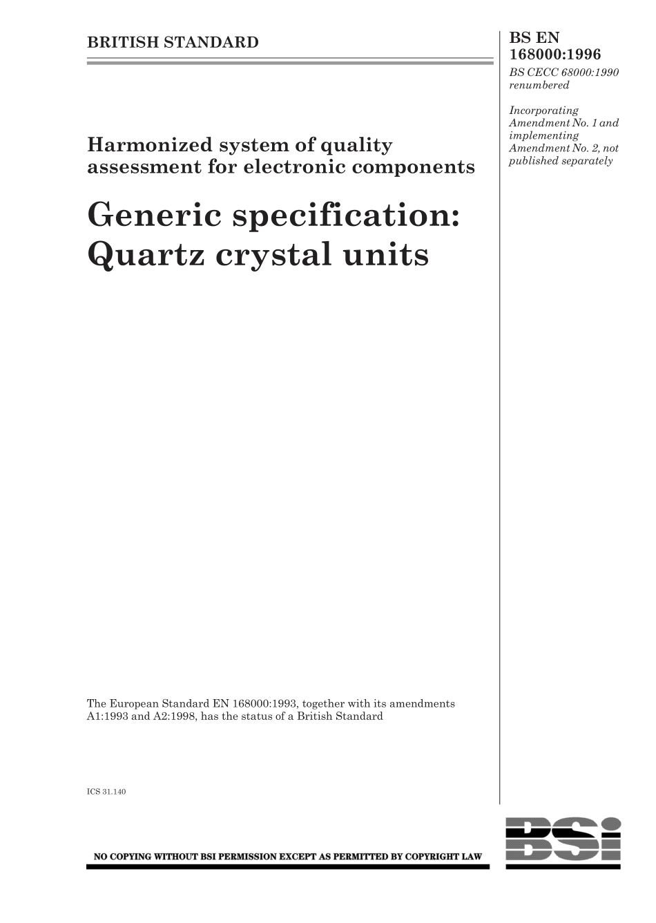 BS EN 168000-1996 (1999).pdf_第1页