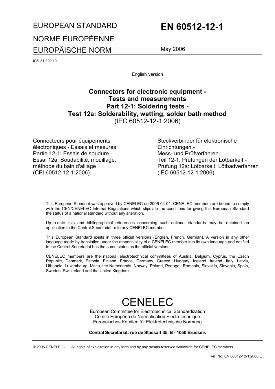 BS EN 60512-12-1-2006.pdf_第3页