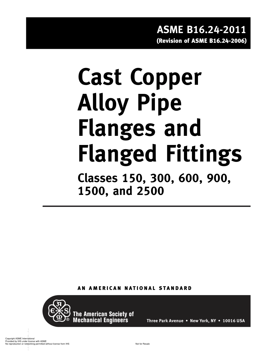 ASME B16.24-2011 Cast Copper Alloy Pipe Flanges and Flanged Fittings; Classes 15.pdf_第3页