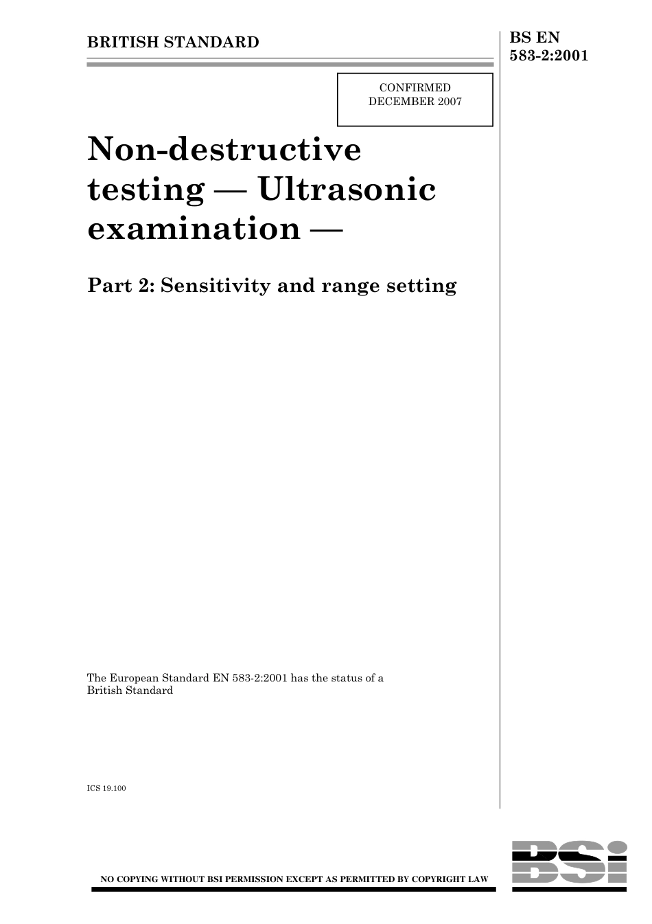 BS EN 00583-2-2001 (2007).pdf_第1页