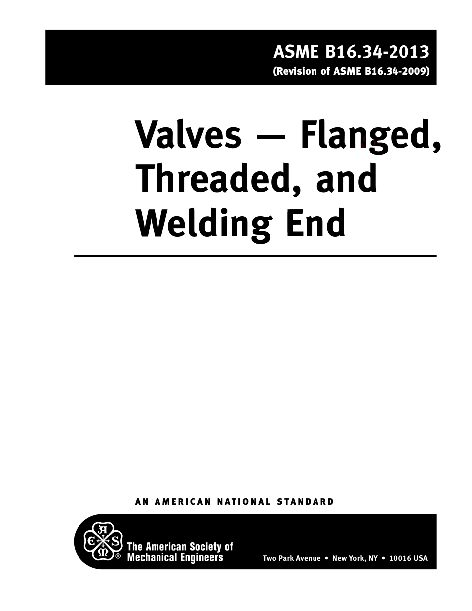 ASME B16.34-2013 Valves. Flanged,Threaded,and Welding End.pdf_第3页