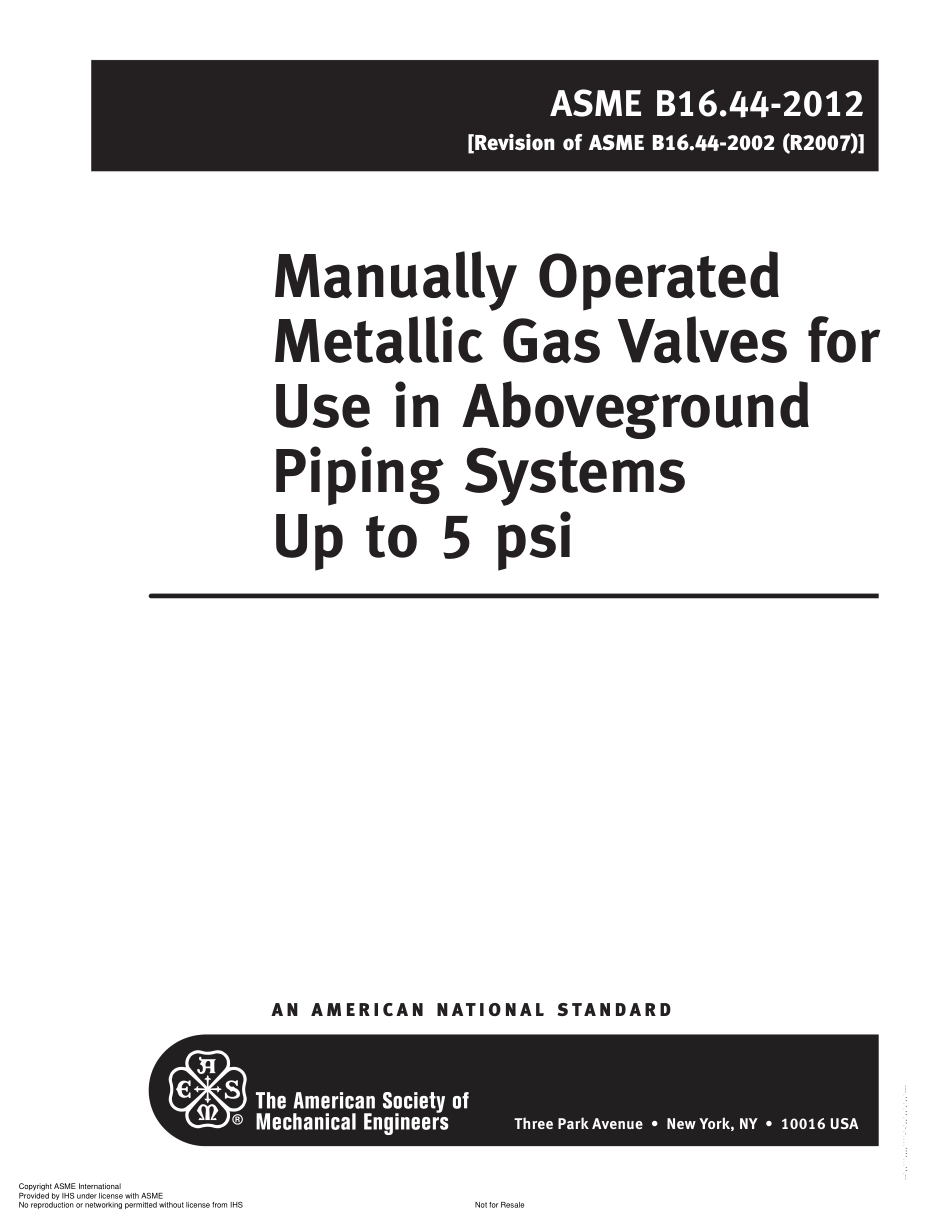 ASME B16.44 2012 Manually Operated Metallic Gate Valves.pdf_第3页