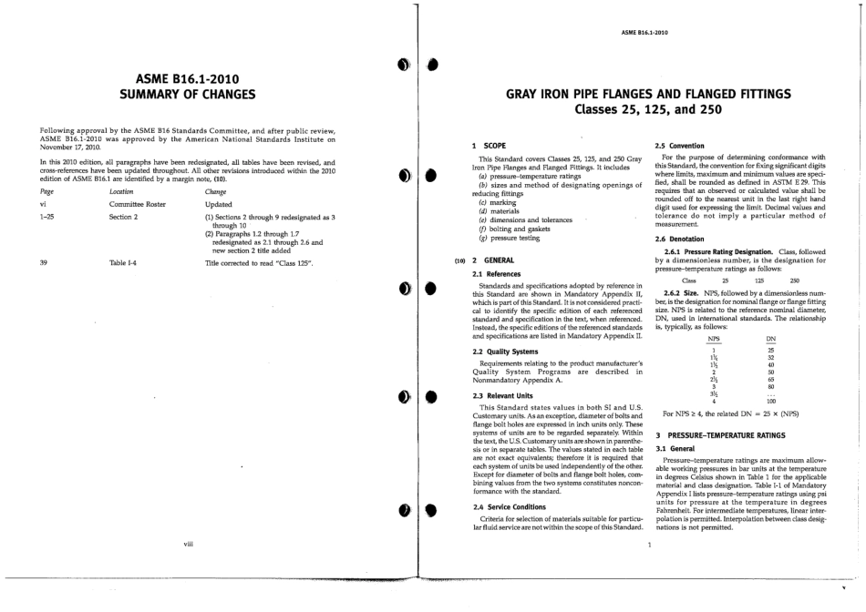 ASME B16.1-2010 Gray Iron Pipe Flanges and Flanged Fittings Classes 25,125,and 250.pdf_第3页