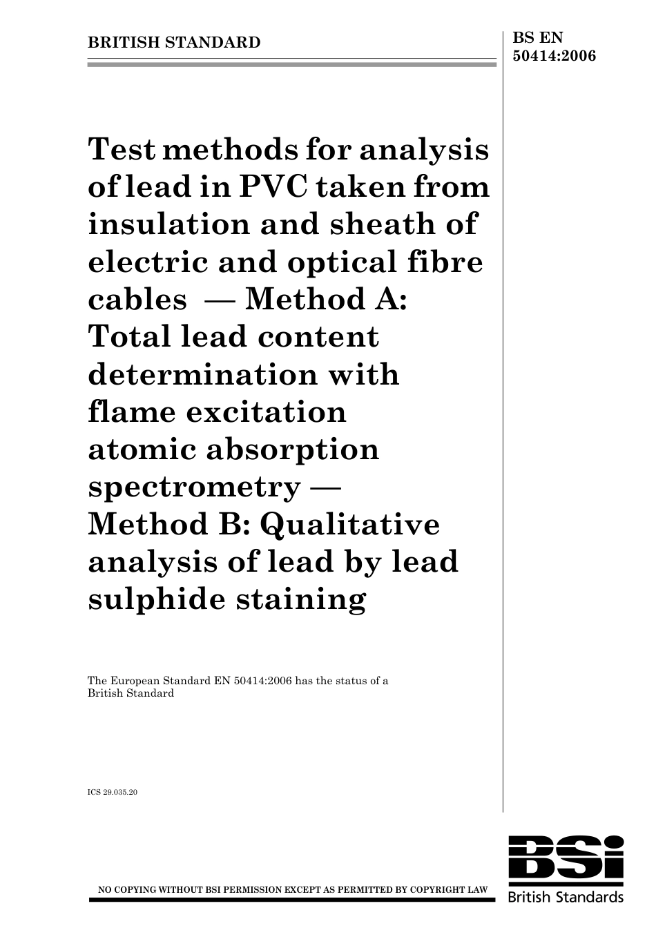 BS EN 50414-2006.pdf_第1页