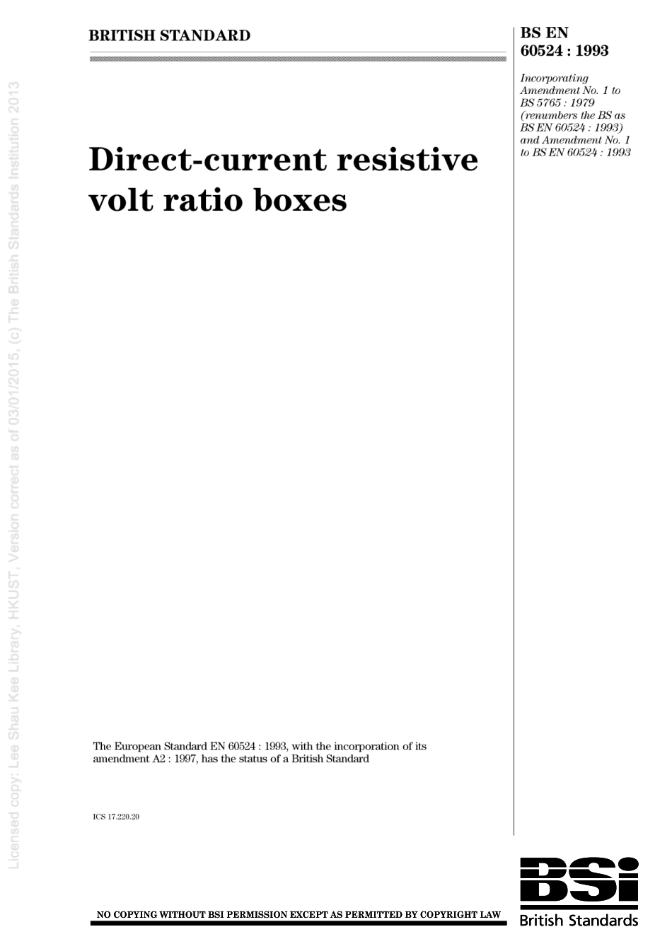BS EN 60524-1993 (1999) scan.pdf_第1页