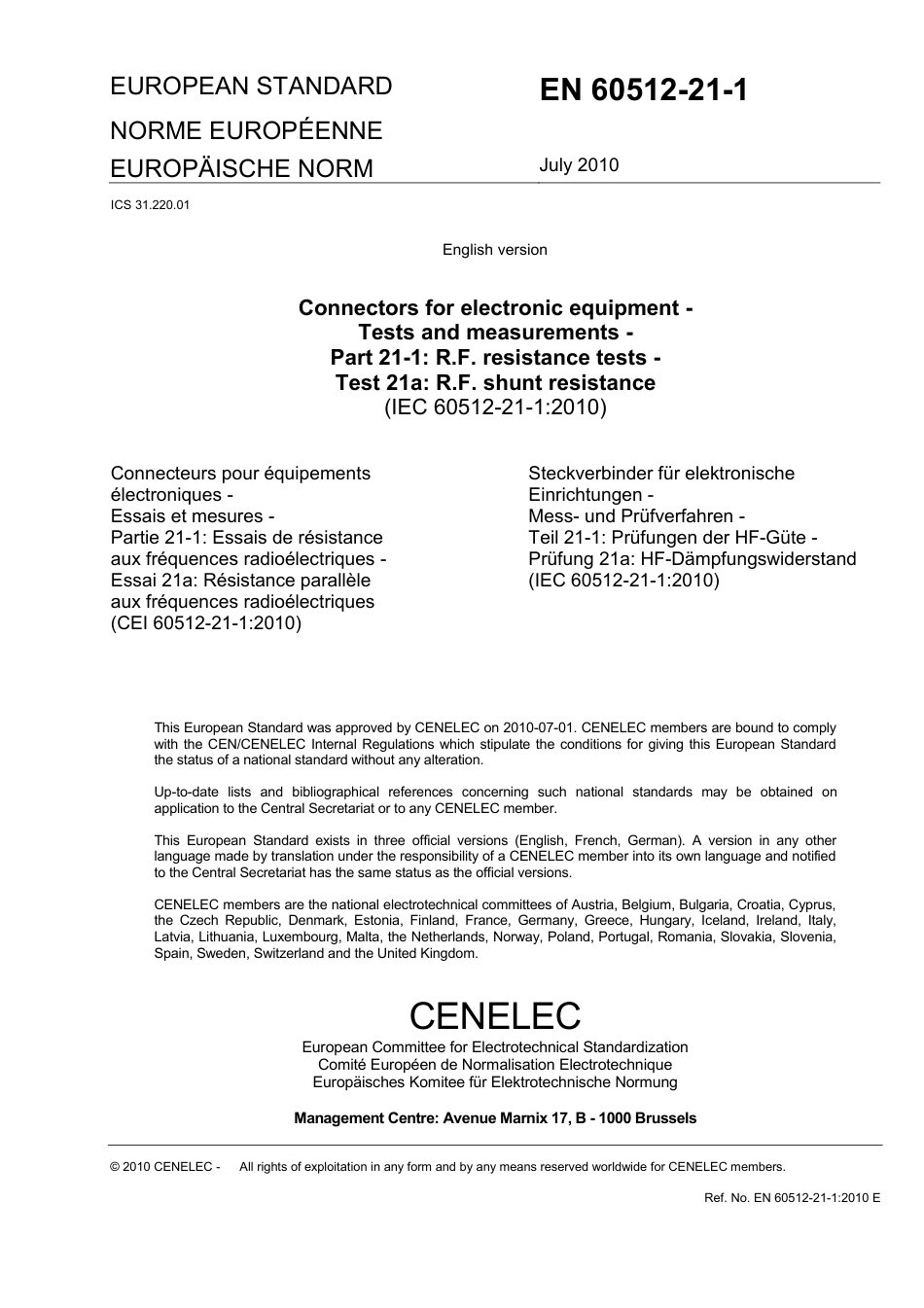 BS EN 60512-21-1-2010.pdf_第3页