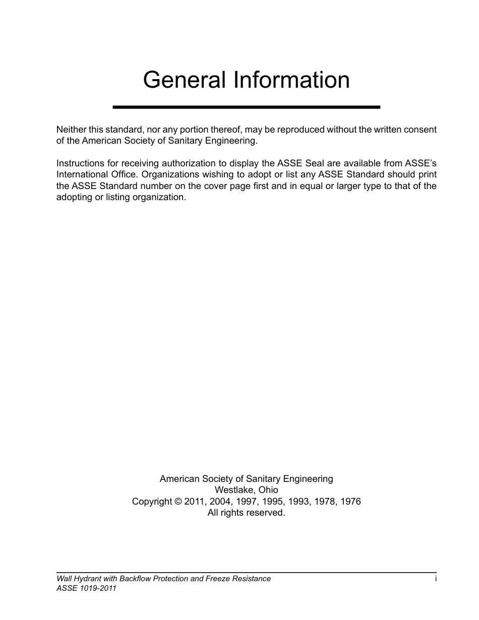 ASSE 1019 - 2011 VACUUM BREAKER WALL HYDRANTS, FREEZE RESISTANT AUTOMATIC DRAWING TYPE.pdf_第3页