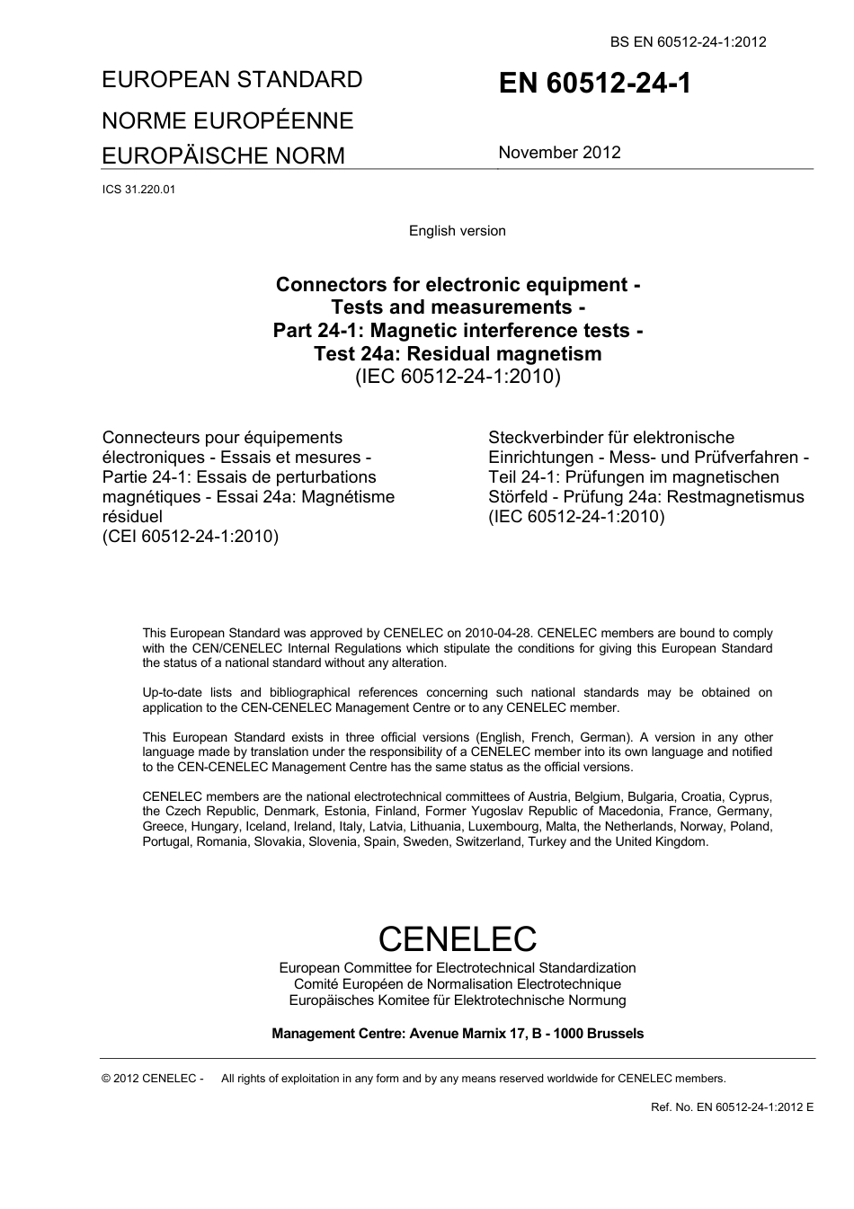 BS EN 60512-24-1-2012.pdf_第3页