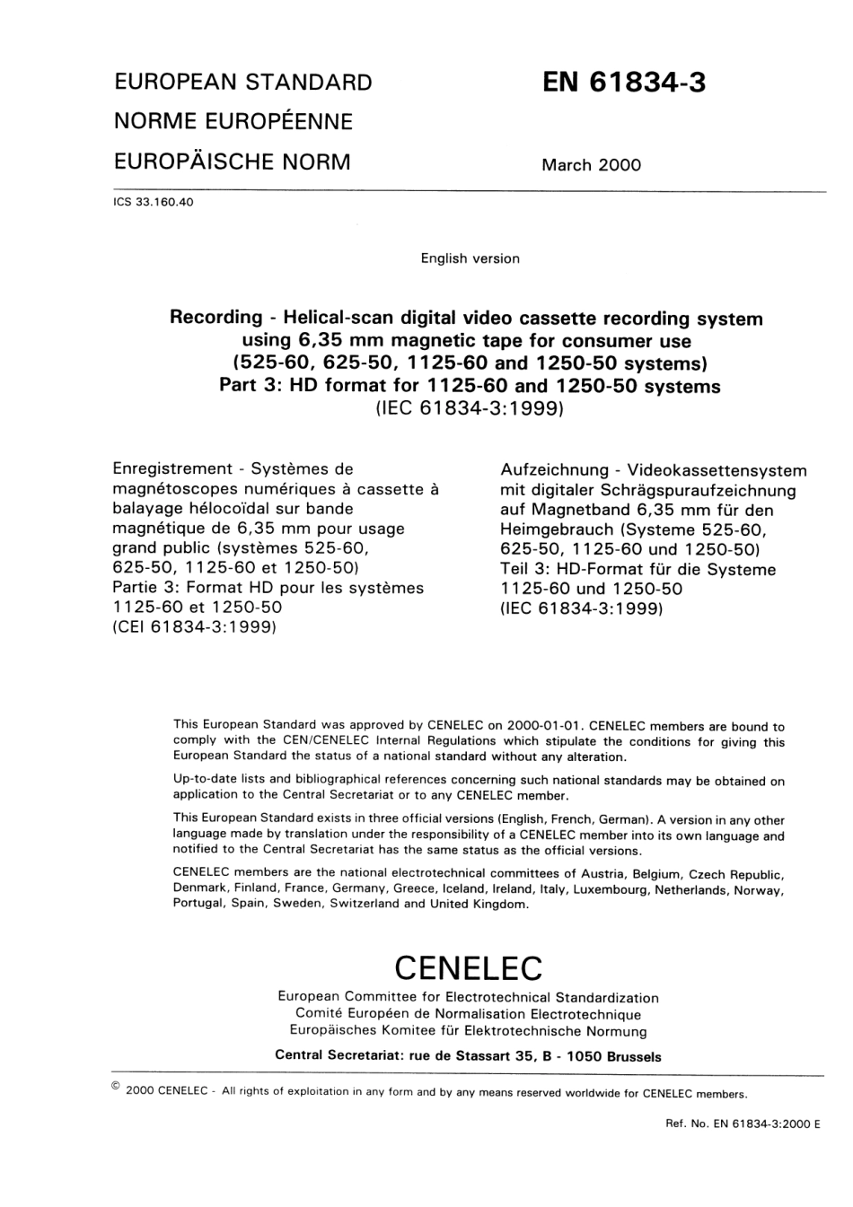 BS EN 61834-3-2000.pdf_第3页