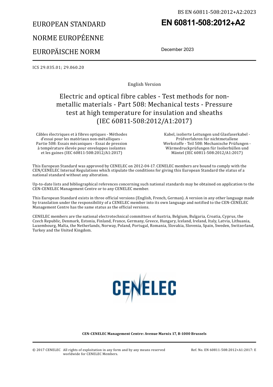 BS EN 60811-508-2012 + A2-2023.pdf_第3页