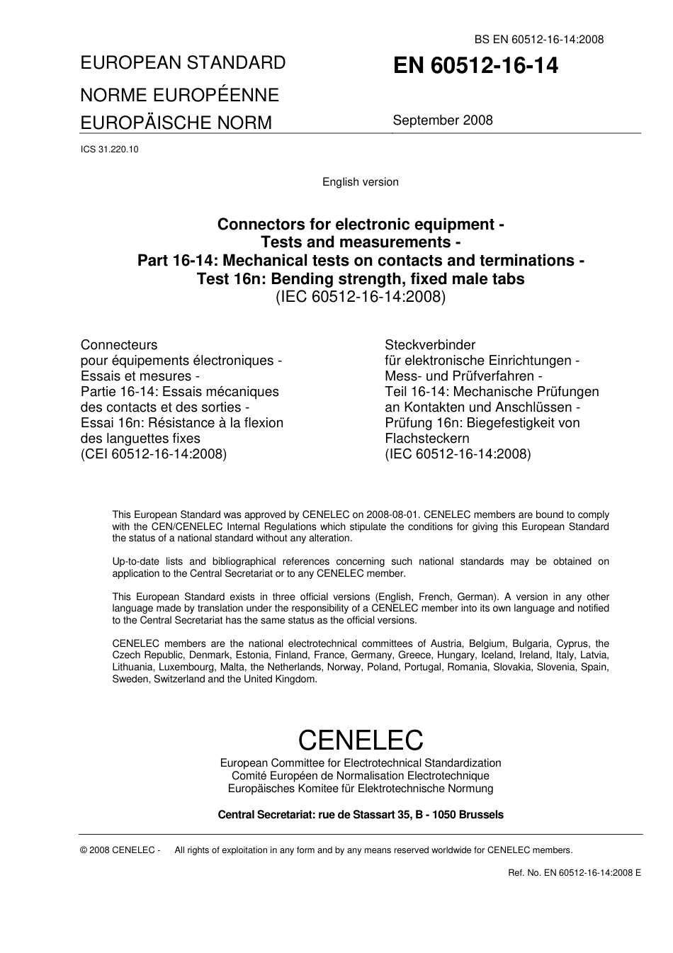 BS EN 60512-16-14-2008.pdf_第3页