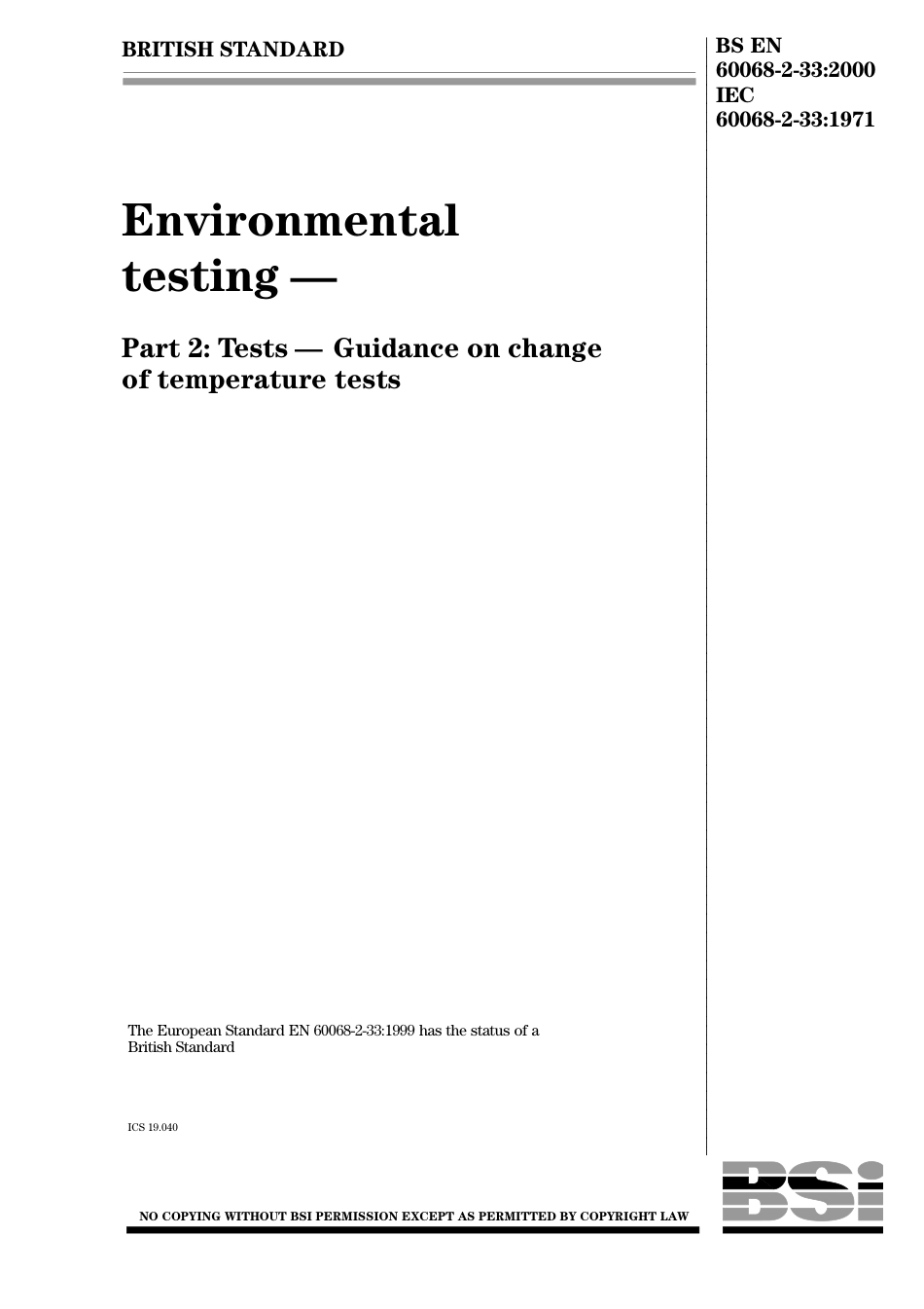 BS EN 60068-2-33-2000.pdf_第1页