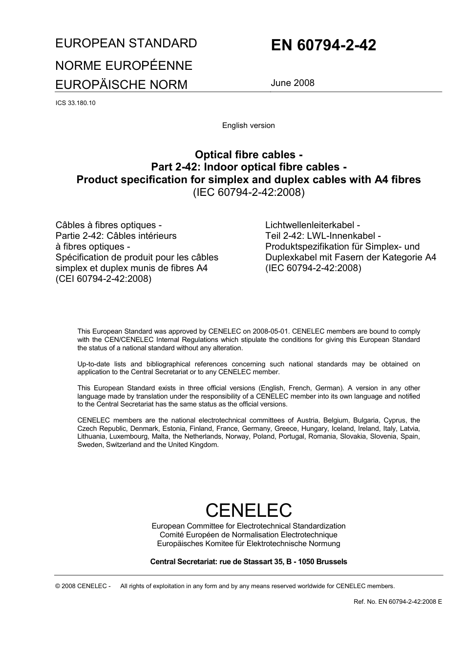 BS EN 60794-2-42-2008.pdf_第3页