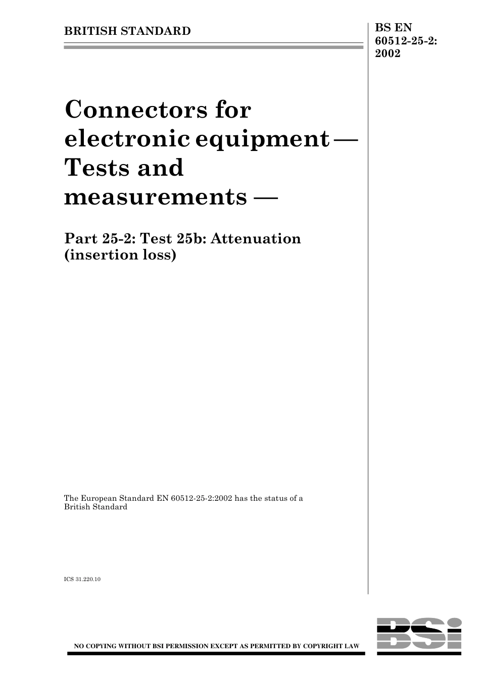 BS EN 60512-25-2-2002.pdf_第1页