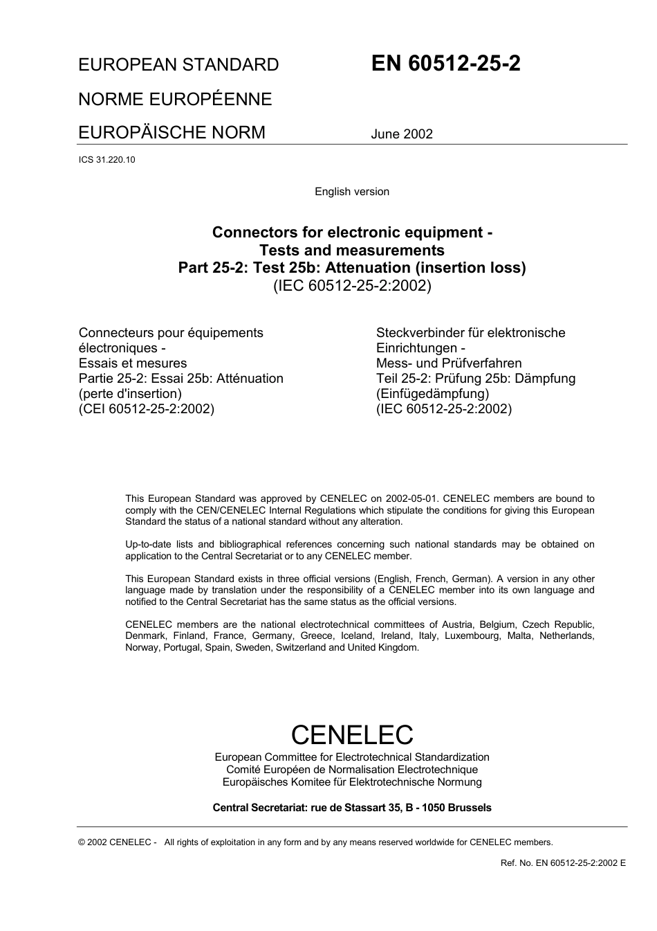 BS EN 60512-25-2-2002.pdf_第3页