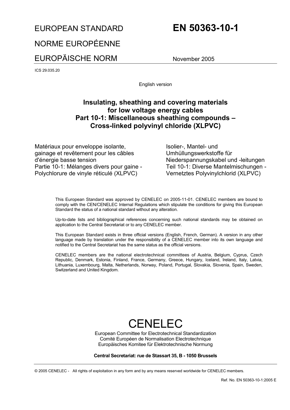 BS EN 50363-10-1-2005 (2006).pdf_第3页