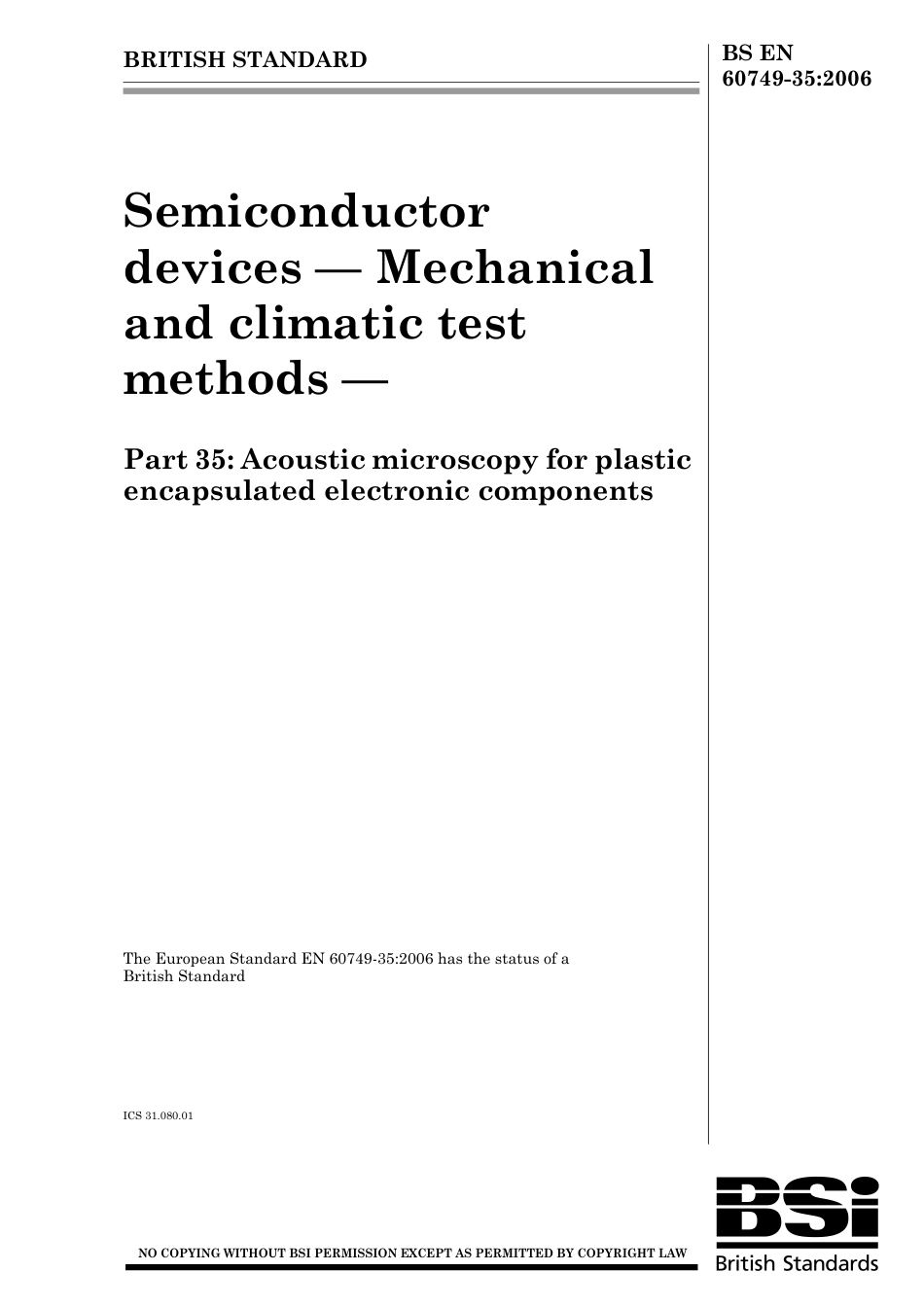 BS EN 60749-35-2006.pdf_第1页