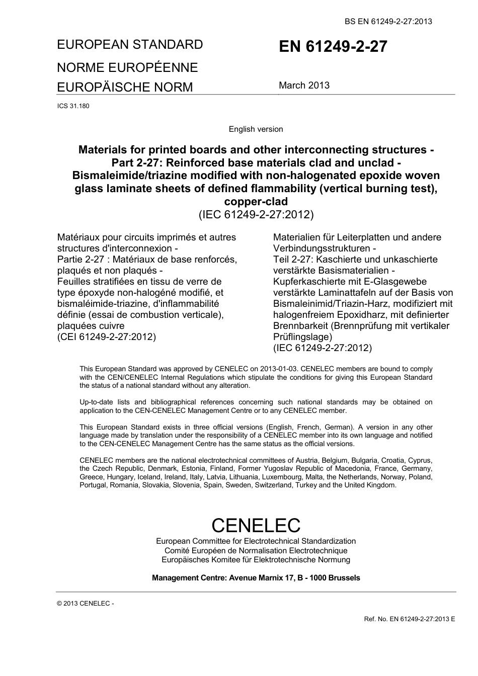 BS EN 61249-2-27-2013.pdf_第3页