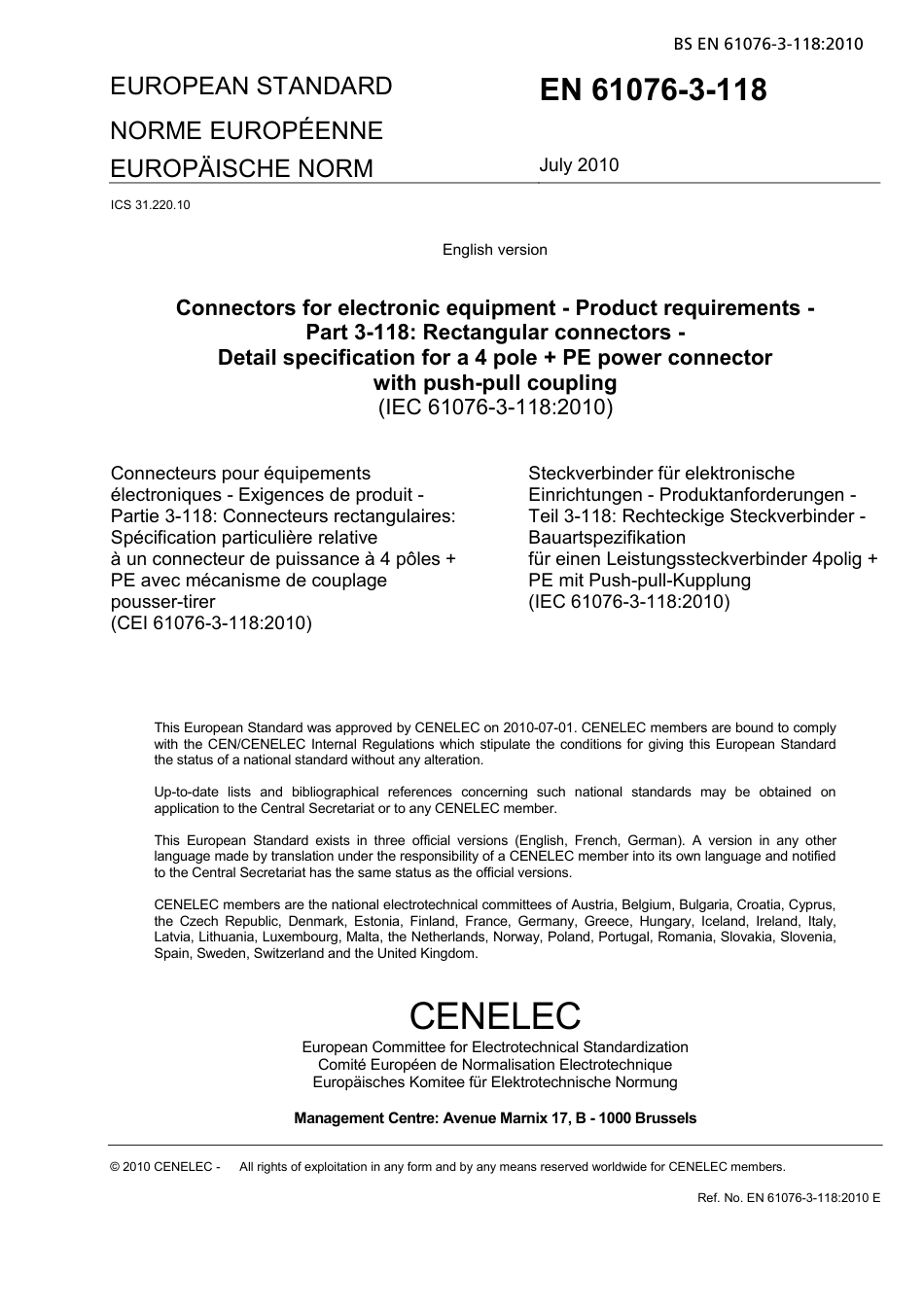 BS EN 61076-3-118-2010.pdf_第3页