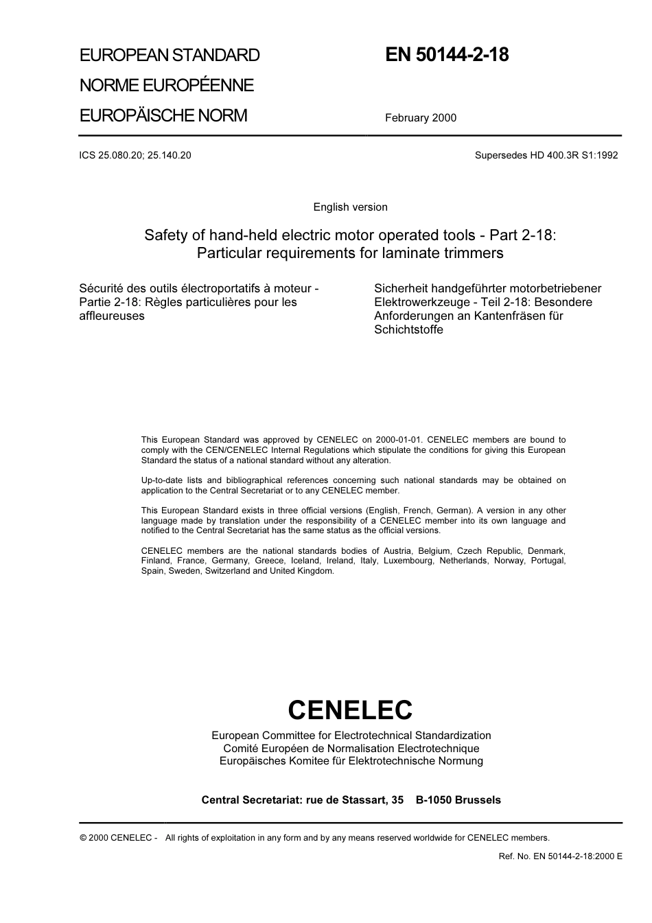 BS EN 50144-2-18-2000.pdf_第3页