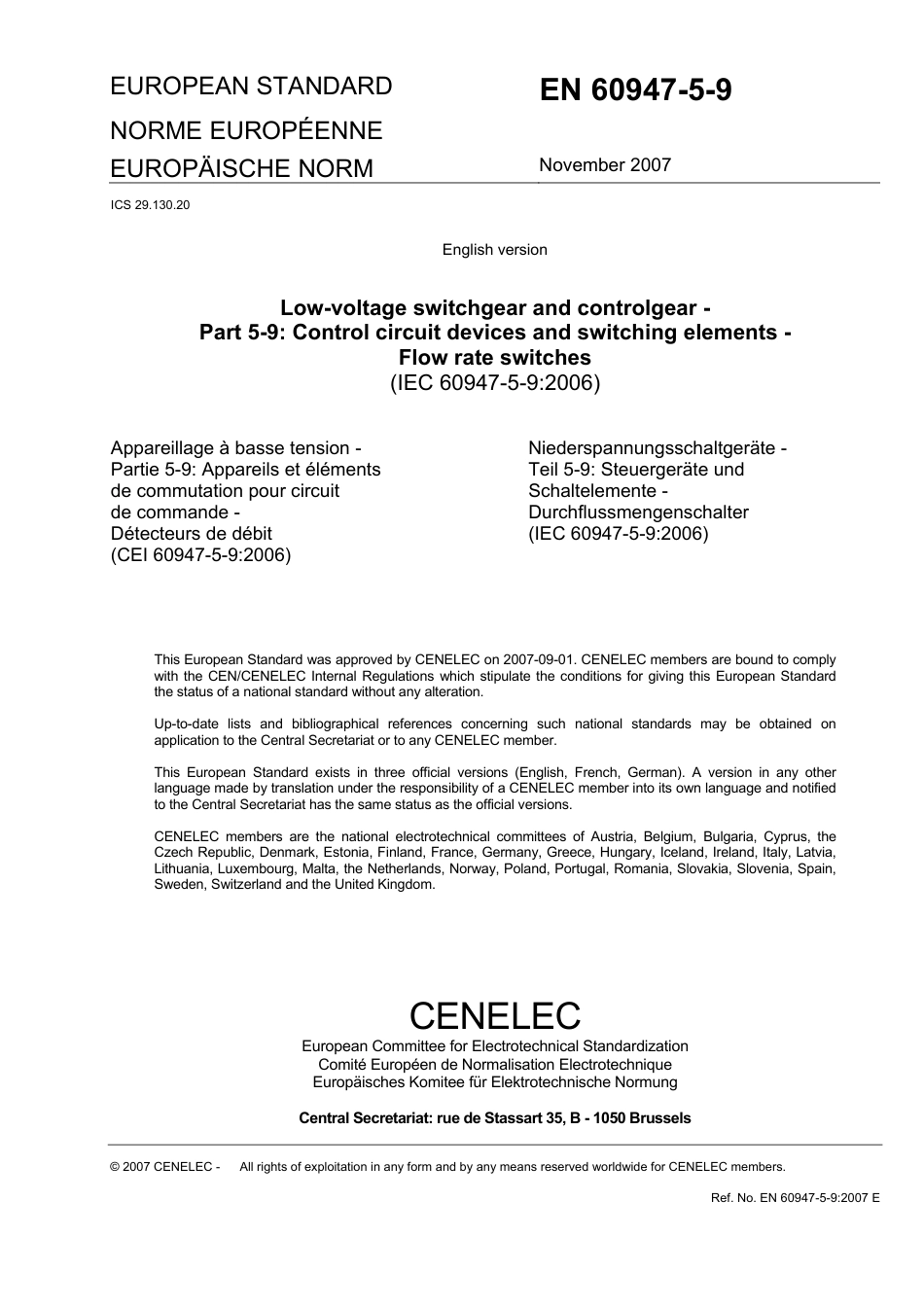 BS EN 60947-5-9-2007.pdf_第3页